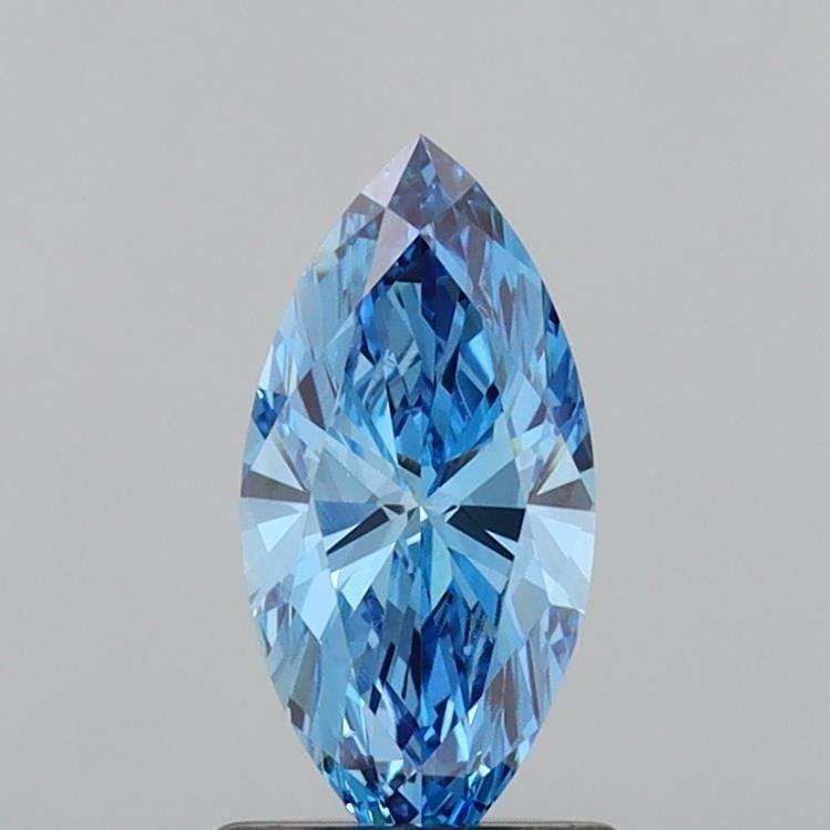 Loose Diamond - MARQUISE 0.75ct Fancy Vivid Blue VVS2: Loose Diamond - MARQUISE 0.75ct Fancy Vivid Blue VVS2 Source: This is a real non-mined Diamond that has been grown in a lab Shape: MARQUISE Carats: 0.75 Color: Fancy Vivid Blue Certification: IGI Vide