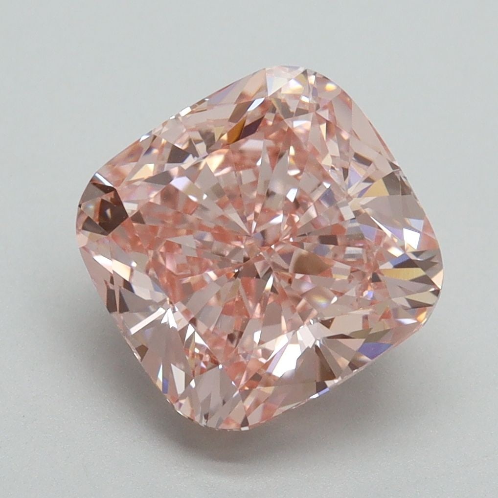Loose Diamond - CUSHION BRILLIANT 4.01ct Fancy Intense Pink VS1 (1 of 1)