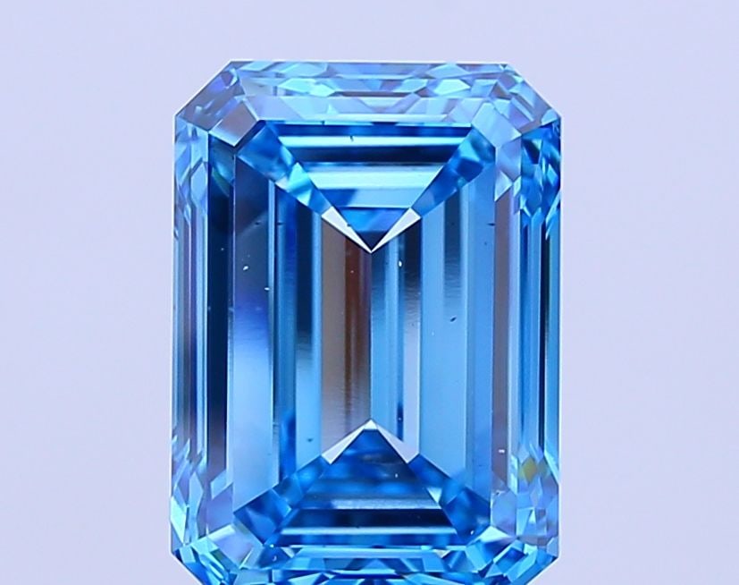 Loose Diamond - EMERALD 10.02ct Fancy Vivid Blue VS2 (1 of 1)