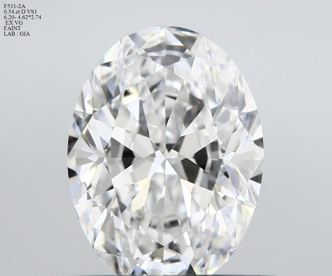 Loose Diamond - OVAL 0.54ct D VS1 (1 of 1)