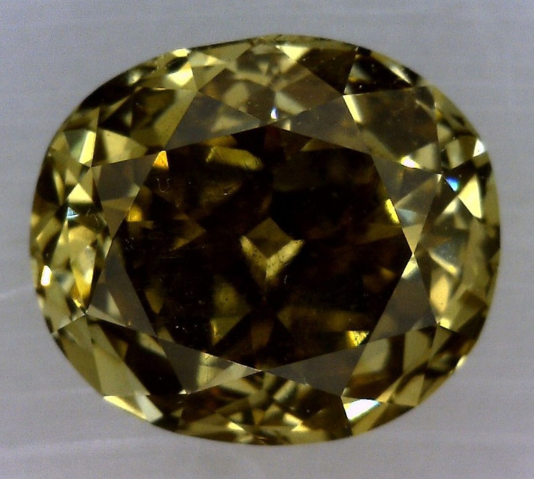 Loose Diamond - OVAL 0.68ct Fancy Dark Brown Greenish Yellow SI2 (1 of 1)