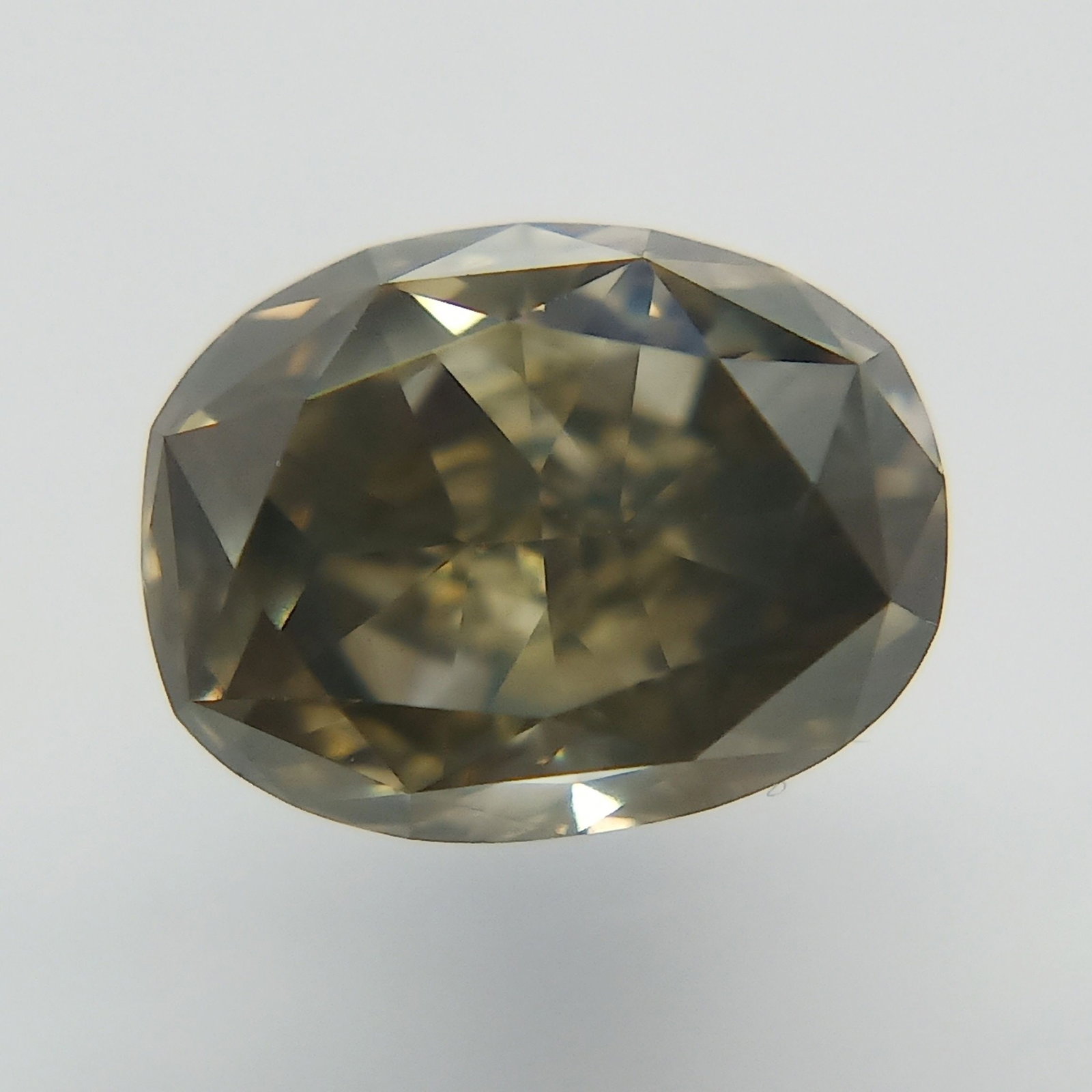 Loose Diamond - OVAL 0.92ct Fancy Dark Greenish Gray SI1 (1 of 1)