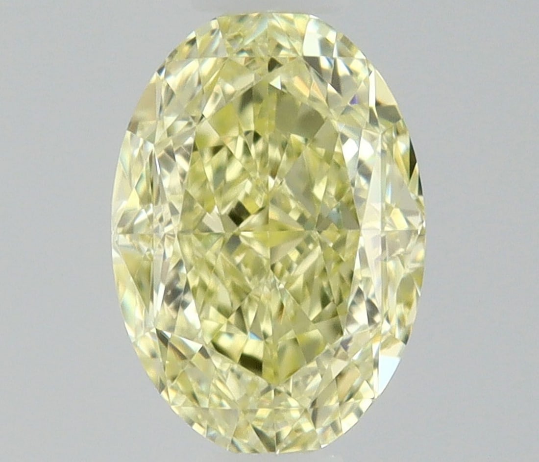 Loose Diamond - OVAL 0.4ct Fancy Light Yellow VS1: Loose Diamond - OVAL 0.4ct Fancy Light Yellow VS1 Source: Natural Shape: OVAL Carats: 0.4 Color: Fancy Light Yellow Certification: NONE Video: