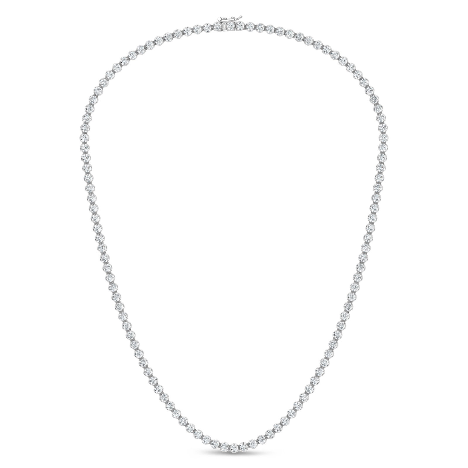 14K White Gold Lab Grown Diamond 11 3/4 Ct.Tw. Floating Necklace (1 of 2)