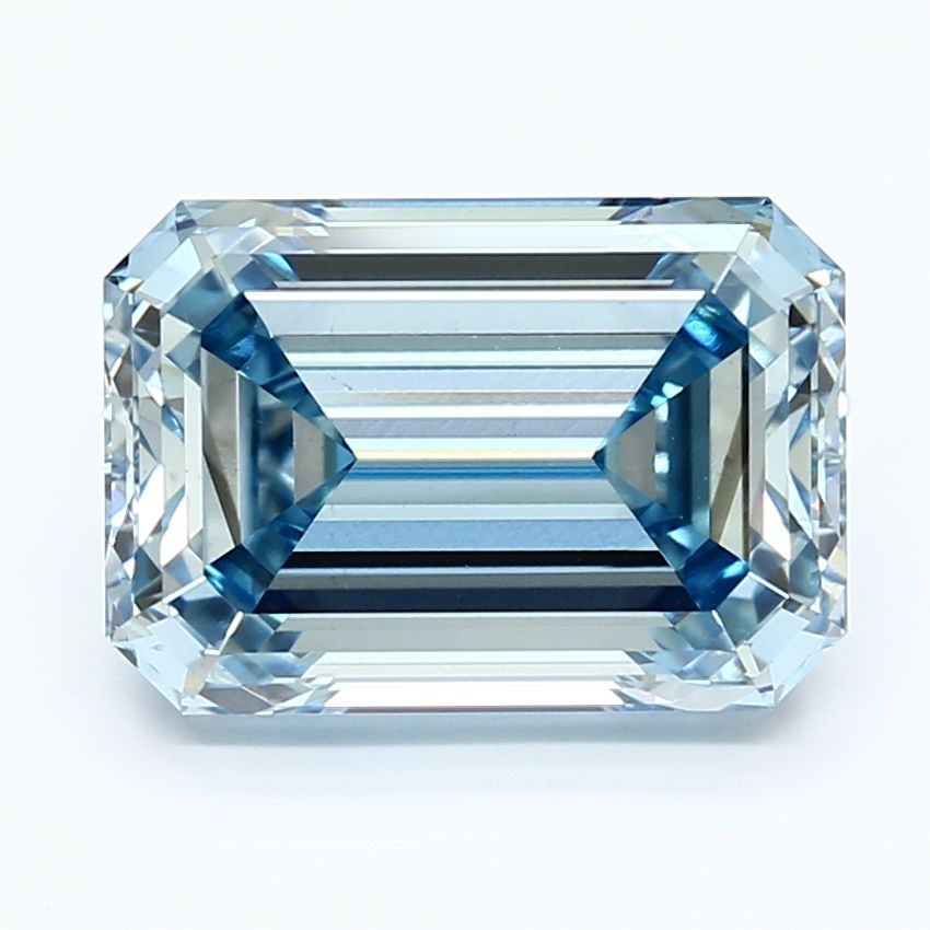 Loose Diamond - EMERALD 5.02ct Fancy Intense Blue VS2 (1 of 1)