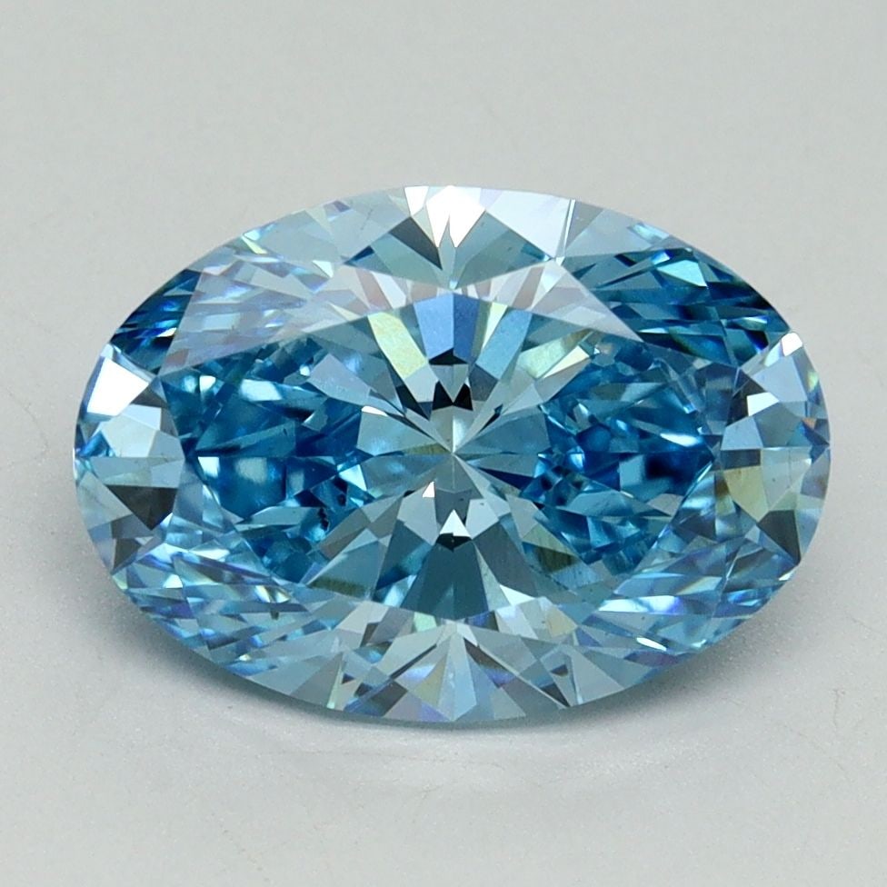 Loose Diamond - OVAL 3.11ct Fancy Vivid Blue SI1: Loose Diamond - OVAL 3.11ct Fancy Vivid Blue SI1 Source: This is a real non-mined Diamond that has been grown in a lab Shape: OVAL Carats: 3.11 Color: Fancy Vivid Blue Certification: IGI Video: