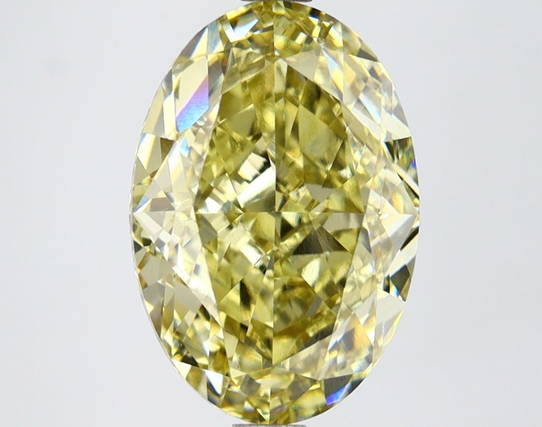 Loose Diamond - OVAL 4.05ct Fancy Intense Yellow VS1: Loose Diamond - OVAL 4.05ct Fancy Intense Yellow VS1 Source: This is a real non-mined Diamond that has been grown in a lab Shape: OVAL Carats: 4.05 Color: Fancy Intense Yellow Certification: IGI Video
