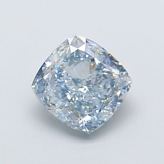 Loose Diamond - CUSHION MODIFIED 1.02ct Fancy Intense Blue VS1: Loose Diamond - CUSHION MODIFIED 1.02ct Fancy Intense Blue VS1 Source: This is a real non-mined Diamond that has been grown in a lab Shape: CUSHION MODIFIED Carats: 1.02 Color: Fancy Intense Blue Cert