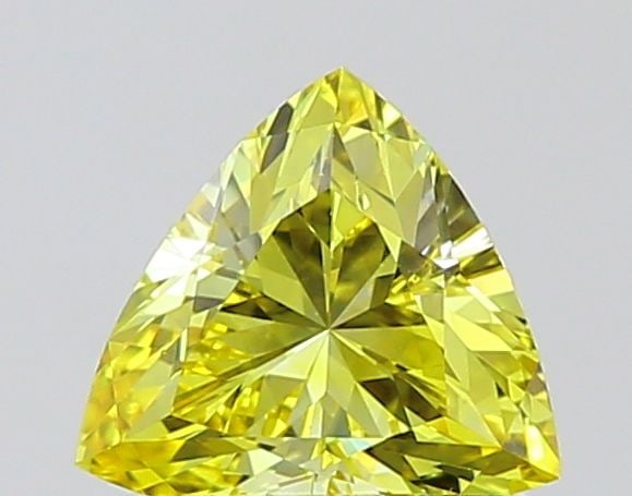 Loose Diamond - TRIANGULAR 1.09ct Fancy Intense Yellow VS2: Loose Diamond - TRIANGULAR 1.09ct Fancy Intense Yellow VS2 Source: This is a real non-mined Diamond that has been grown in a lab Shape: TRIANGULAR Carats: 1.09 Color: Fancy Intense Yellow Certificatio