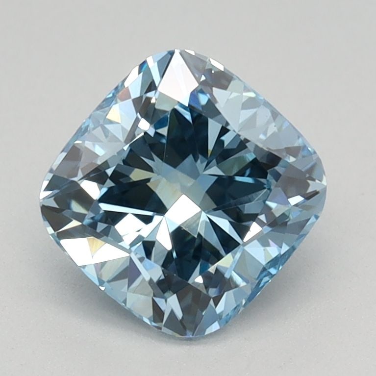 Loose Diamond - CUSHION BRILLIANT 1.15ct Fancy Vivid Blue VS1: Loose Diamond - CUSHION BRILLIANT 1.15ct Fancy Vivid Blue VS1 Source: This is a real non-mined Diamond that has been grown in a lab Shape: CUSHION BRILLIANT Carats: 1.15 Color: Fancy Vivid Blue Certif