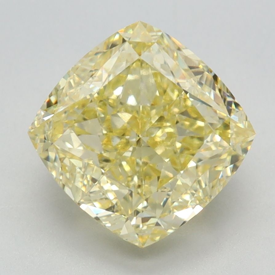 Loose Diamond - CUSHION MODIFIED 3.21ct Fancy Intense Yellow VS1: Loose Diamond - CUSHION MODIFIED 3.21ct Fancy Intense Yellow VS1 Source: This is a real non-mined Diamond that has been grown in a lab Shape: CUSHION MODIFIED Carats: 3.21 Color: Fancy Intense Yellow 