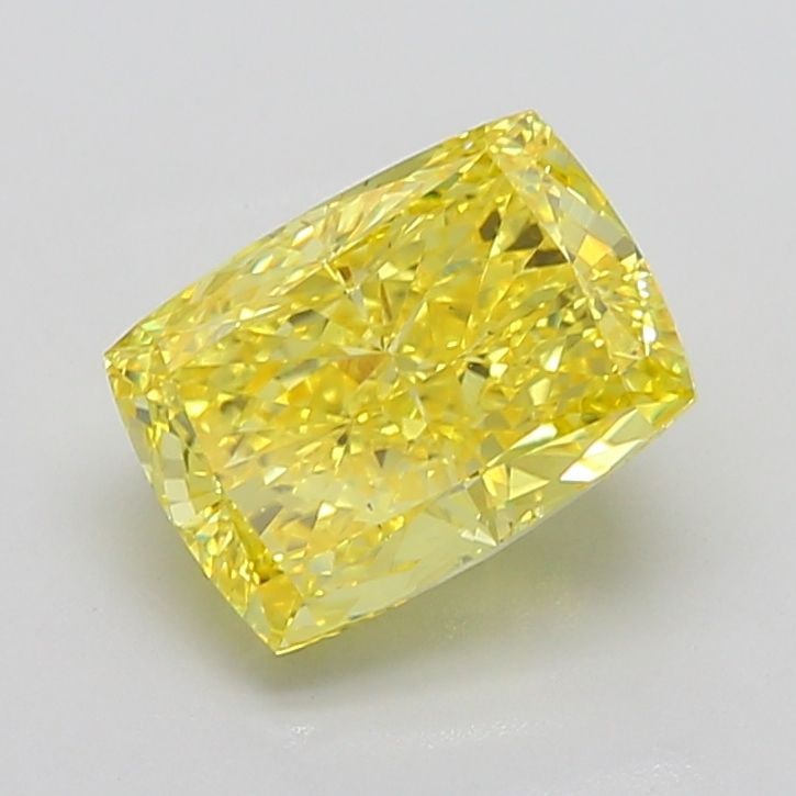 Loose Diamond - CUSHION MODIFIED 5.06ct Fancy Vivid Yellow VS2: Loose Diamond - CUSHION MODIFIED 5.06ct Fancy Vivid Yellow VS2 Source: This is a real non-mined Diamond that has been grown in a lab Shape: CUSHION MODIFIED Carats: 5.06 Color: Fancy Vivid Yellow Cert