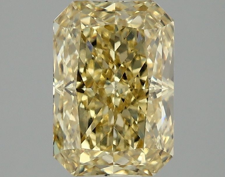 Loose Diamond - RADIANT 2.02ct Fancy Intense Yellow VS1: Loose Diamond - RADIANT 2.02ct Fancy Intense Yellow VS1 Source: This is a real non-mined Diamond that has been grown in a lab Shape: RADIANT Carats: 2.02 Color: Fancy Intense Yellow Certification: IGI