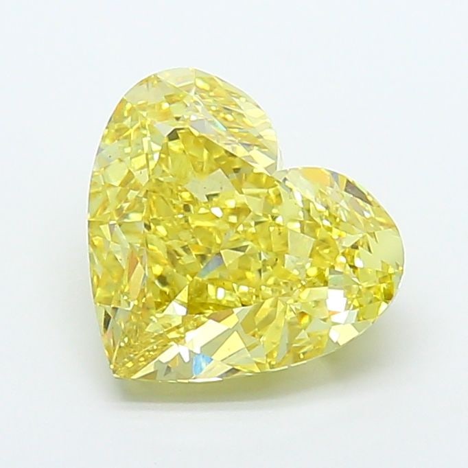 Loose Diamond - HEART 5.97ct Fancy Intense Yellow VS2: Loose Diamond - HEART 5.97ct Fancy Intense Yellow VS2 Source: This is a real non-mined Diamond that has been grown in a lab Shape: HEART Carats: 5.97 Color: Fancy Intense Yellow Certification: IGI Vid