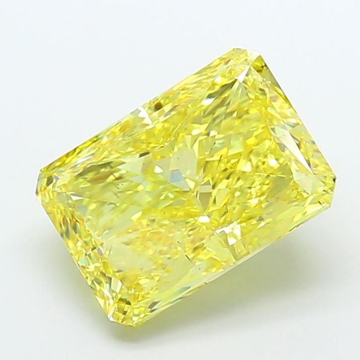 Loose Diamond - RADIANT 12.02ct Fancy Vivid Yellow VS2: Loose Diamond - RADIANT 12.02ct Fancy Vivid Yellow VS2 Source: This is a real non-mined Diamond that has been grown in a lab Shape: RADIANT Carats: 12.02 Color: Fancy Vivid Yellow Certification: IGI V