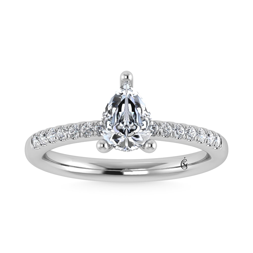 14K White Gold Lab Grown Diamond 5 1/2 Ct.Tw. Hidden Halo Engagement Ring (IGI Certified Center: 14K White Gold Lab Grown Diamond 5 1/2 Ct.Tw. Hidden Halo Engagement Ring (IGI Certified Center 5ct) Discover subtle brilliance and modern elegance with our Hidden Halo Diamond Engagement Ring. This e