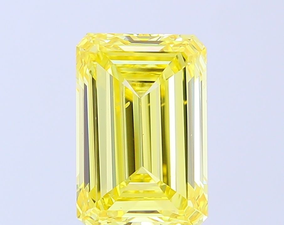 Loose Diamond - EMERALD 4.0ct Fancy Intense Yellow VS2: Loose Diamond - EMERALD 4.0ct Fancy Intense Yellow VS2 Source: This is a real non-mined Diamond that has been grown in a lab Shape: EMERALD Carats: 4.0 Color: Fancy Intense Yellow Certification: IGI V