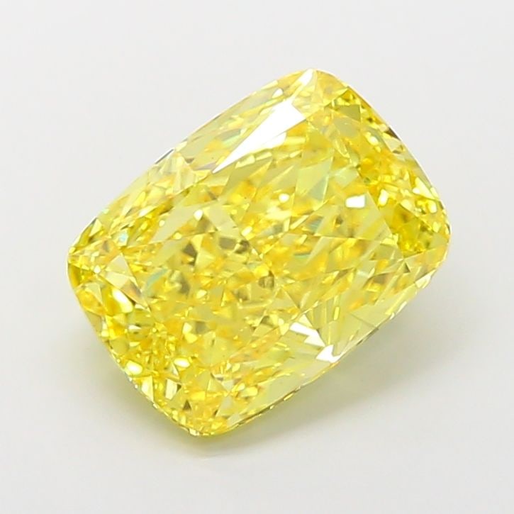 Loose Diamond - CUSHION MODIFIED 7.08ct Fancy Vivid Yellow VS1: Loose Diamond - CUSHION MODIFIED 7.08ct Fancy Vivid Yellow VS1 Source: This is a real non-mined Diamond that has been grown in a lab Shape: CUSHION MODIFIED Carats: 7.08 Color: Fancy Vivid Yellow Cert