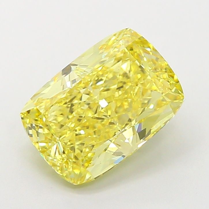 Loose Diamond - CUSHION MODIFIED 4.1ct Fancy Intense Yellow VS1: Loose Diamond - CUSHION MODIFIED 4.1ct Fancy Intense Yellow VS1 Source: This is a real non-mined Diamond that has been grown in a lab Shape: CUSHION MODIFIED Carats: 4.1 Color: Fancy Intense Yellow Ce
