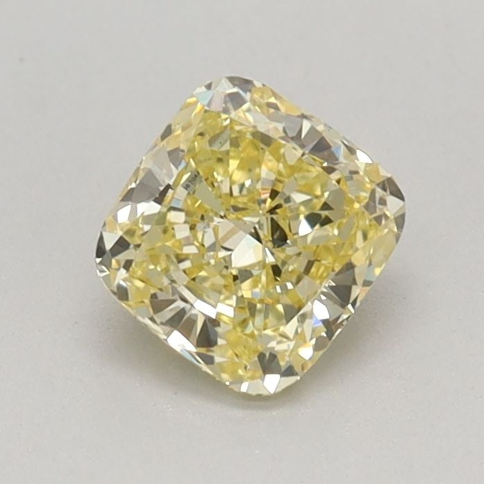 Loose Diamond - CUSHION MODIFIED 0.49ct Fancy Intense Yellow VS1: Loose Diamond - CUSHION MODIFIED 0.49ct Fancy Intense Yellow VS1 Source: This is a real non-mined Diamond that has been grown in a lab Shape: CUSHION MODIFIED Carats: 0.49 Color: Fancy Intense Yellow 