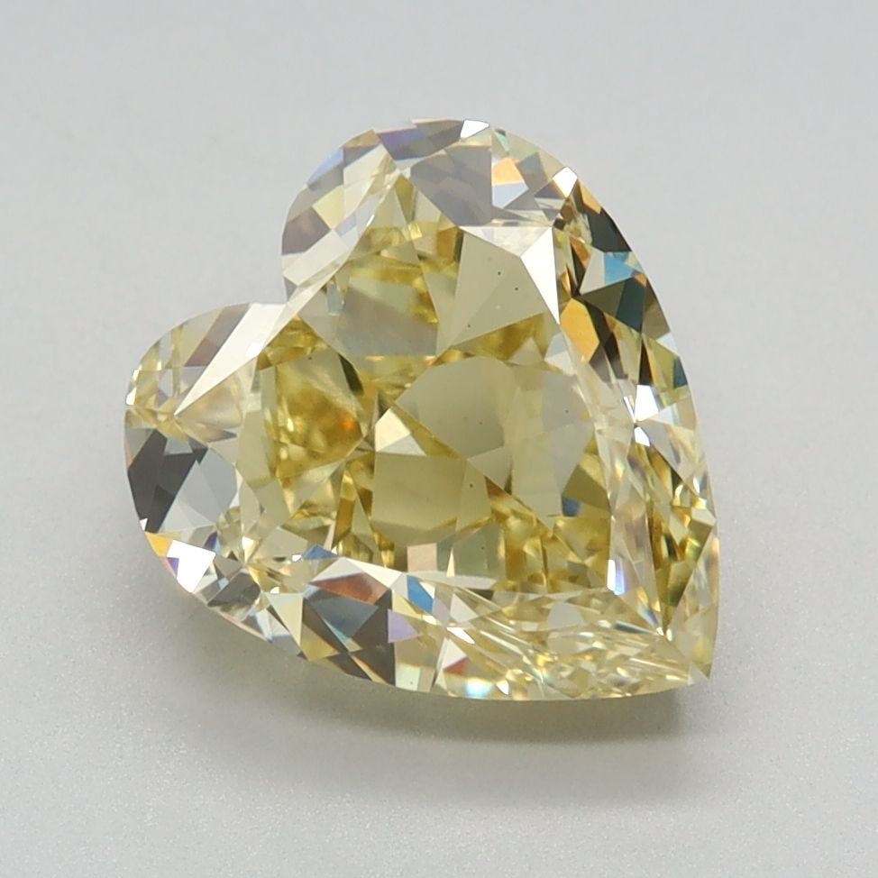 Loose Diamond - HEART 3.0ct Fancy Intense Yellow VS1: Loose Diamond - HEART 3.0ct Fancy Intense Yellow VS1 Source: This is a real non-mined Diamond that has been grown in a lab Shape: HEART Carats: 3.0 Color: Fancy Intense Yellow Certification: IGI Video
