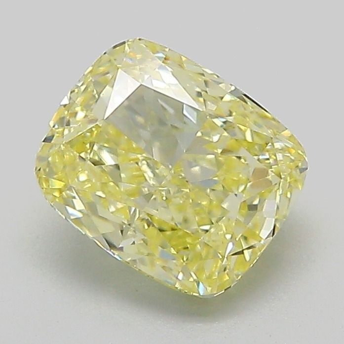 Loose Diamond - CUSHION MODIFIED 1.56ct Fancy Yellow VVS2: Loose Diamond - CUSHION MODIFIED 1.56ct Fancy Yellow VVS2 Source: This is a real non-mined Diamond that has been grown in a lab Shape: CUSHION MODIFIED Carats: 1.56 Color: Fancy Yellow Certification: 