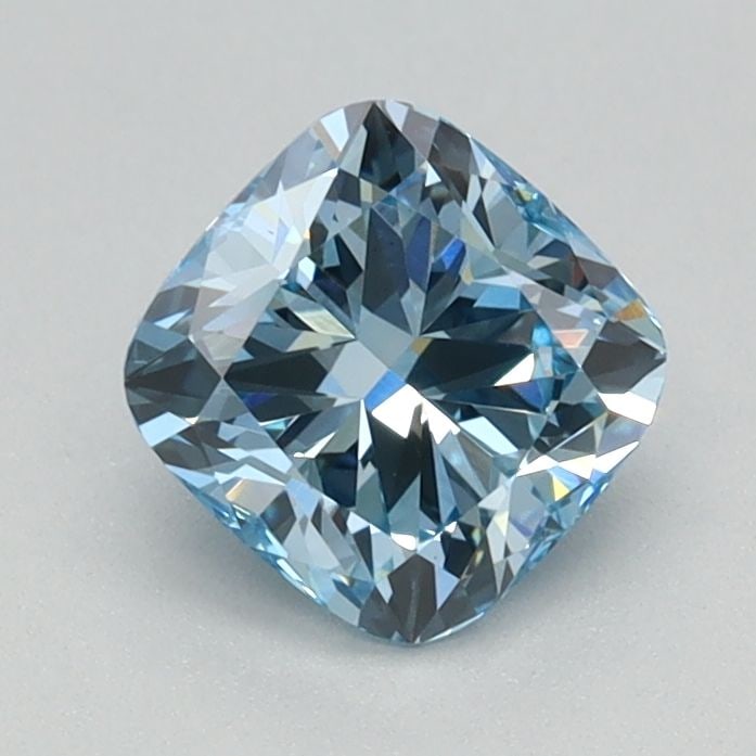 Loose Diamond - CUSHION BRILLIANT 0.83ct Fancy Intense Blue VS1: Loose Diamond - CUSHION BRILLIANT 0.83ct Fancy Intense Blue VS1 Source: This is a real non-mined Diamond that has been grown in a lab Shape: CUSHION BRILLIANT Carats: 0.83 Color: Fancy Intense Blue Ce