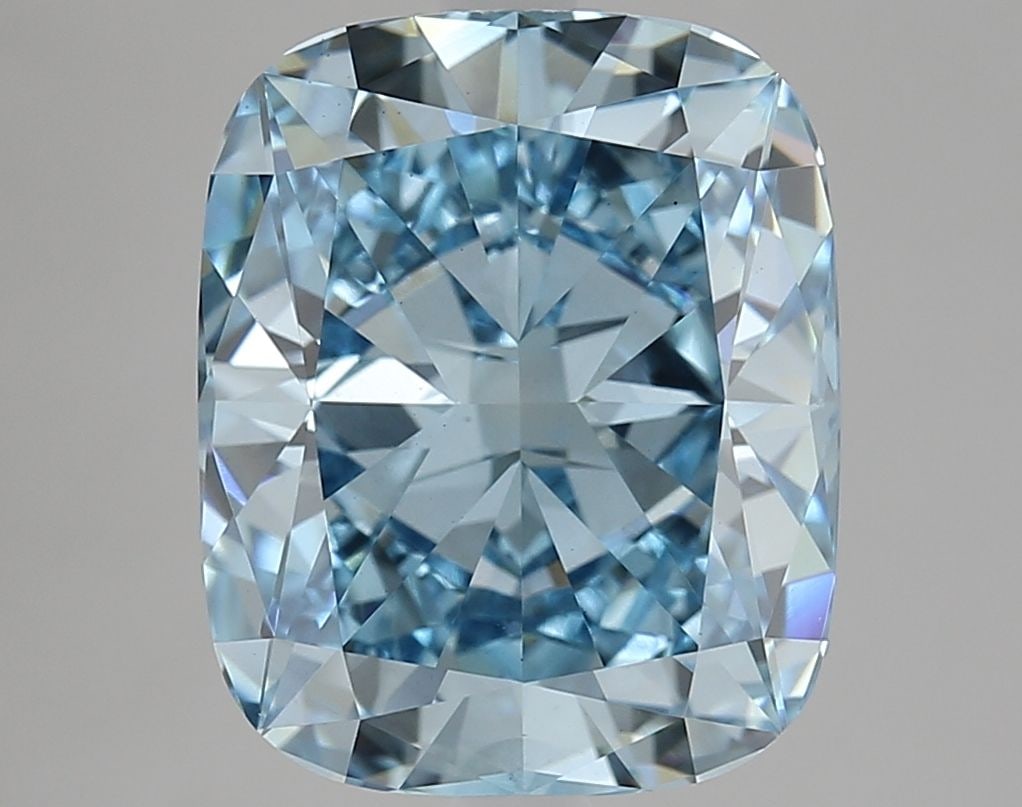Loose Diamond - CUSHION MODIFIED 5.52ct Fancy Vivid Blue VS1: Loose Diamond - CUSHION MODIFIED 5.52ct Fancy Vivid Blue VS1 Source: This is a real non-mined Diamond that has been grown in a lab Shape: CUSHION MODIFIED Carats: 5.52 Color: Fancy Vivid Blue Certific