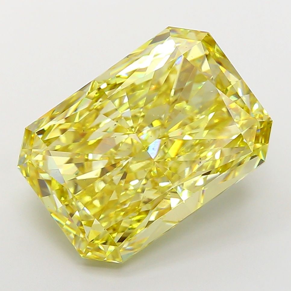 Loose Diamond - RADIANT 20.99ct Fancy Intense Yellow VS2: Loose Diamond - RADIANT 20.99ct Fancy Intense Yellow VS2 Source: This is a real non-mined Diamond that has been grown in a lab Shape: RADIANT Carats: 20.99 Color: Fancy Intense Yellow Certification: I