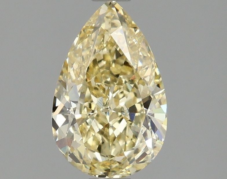 Loose Diamond - PEAR 1.52ct Fancy Intense Yellow VVS2: Loose Diamond - PEAR 1.52ct Fancy Intense Yellow VVS2 Source: This is a real non-mined Diamond that has been grown in a lab Shape: PEAR Carats: 1.52 Color: Fancy Intense Yellow Certification: IGI Vide