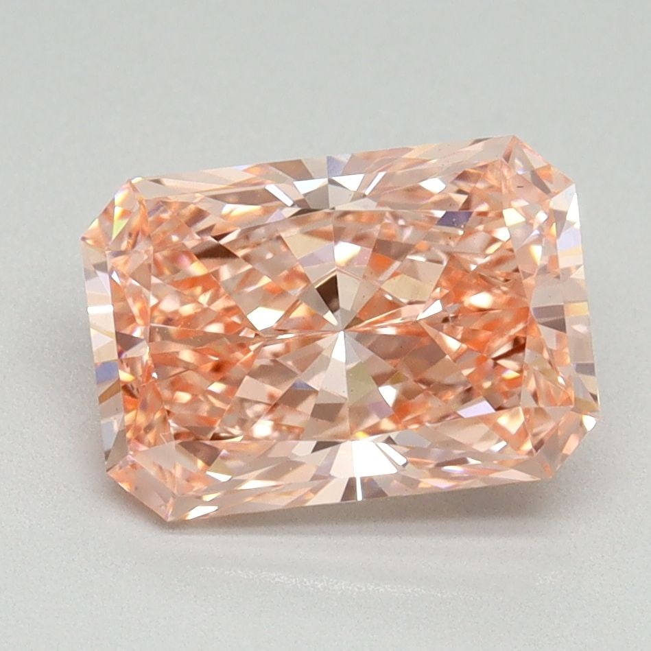 Loose Diamond - RADIANT 2.5ct Fancy Vivid Pink VS1: Loose Diamond - RADIANT 2.5ct Fancy Vivid Pink VS1 Source: This is a real non-mined Diamond that has been grown in a lab Shape: RADIANT Carats: 2.5 Color: Fancy Vivid Pink Certification: IGI Video: