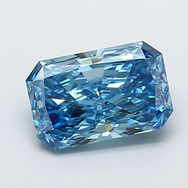 Loose Diamond - RADIANT 1.56ct Fancy Vivid Blue VVS2: Loose Diamond - RADIANT 1.56ct Fancy Vivid Blue VVS2 Source: This is a real non-mined Diamond that has been grown in a lab Shape: RADIANT Carats: 1.56 Color: Fancy Vivid Blue Certification: IGI Video: