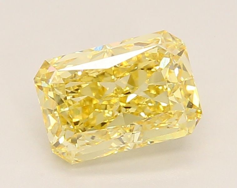 Loose Diamond - RADIANT 1.59ct Fancy Intense Yellow VVS2: Loose Diamond - RADIANT 1.59ct Fancy Intense Yellow VVS2 Source: This is a real non-mined Diamond that has been grown in a lab Shape: RADIANT Carats: 1.59 Color: Fancy Intense Yellow Certification: IG