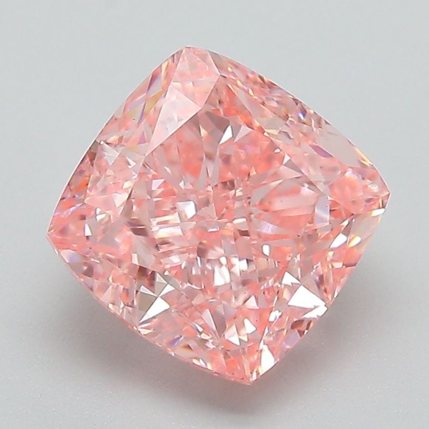 Loose Diamond - CUSHION MODIFIED 3.31ct Fancy Vivid Pink VS1: Loose Diamond - CUSHION MODIFIED 3.31ct Fancy Vivid Pink VS1 Source: This is a real non-mined Diamond that has been grown in a lab Shape: CUSHION MODIFIED Carats: 3.31 Color: Fancy Vivid Pink Certific