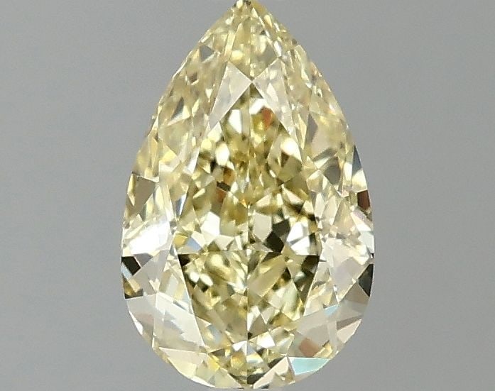 Loose Diamond - PEAR 1.09ct Fancy Intense Yellow VS2: Loose Diamond - PEAR 1.09ct Fancy Intense Yellow VS2 Source: This is a real non-mined Diamond that has been grown in a lab Shape: PEAR Carats: 1.09 Color: Fancy Intense Yellow Certification: IGI Video