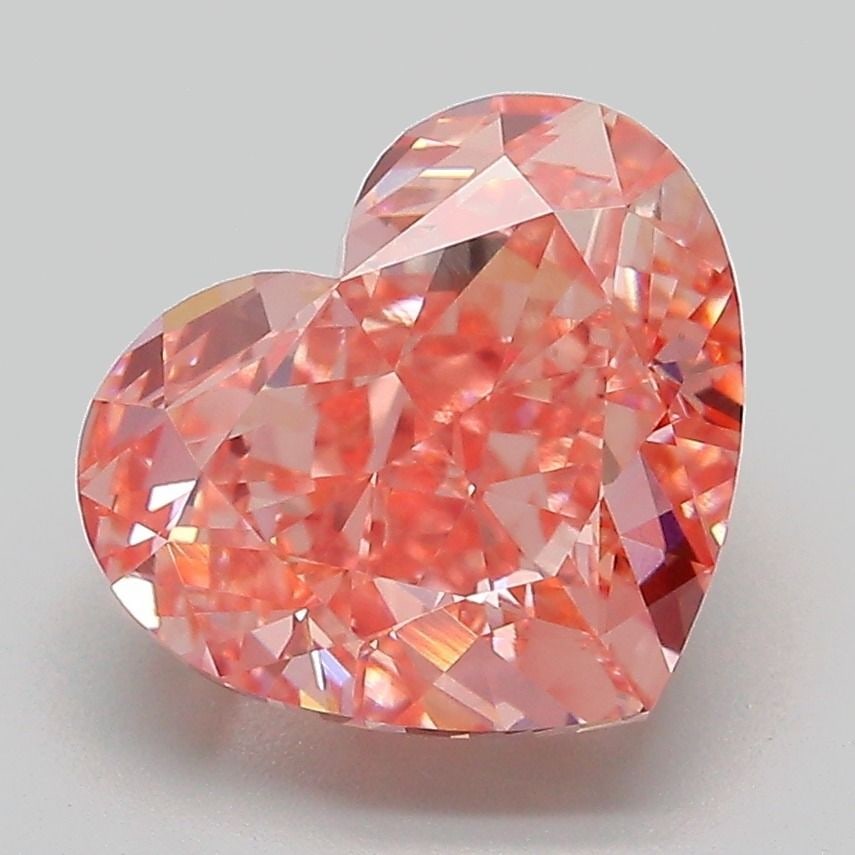 Loose Diamond - HEART 4.04ct Fancy Vivid Pink VVS2: Loose Diamond - HEART 4.04ct Fancy Vivid Pink VVS2 Source: This is a real non-mined Diamond that has been grown in a lab Shape: HEART Carats: 4.04 Color: Fancy Vivid Pink Certification: IGI Video: