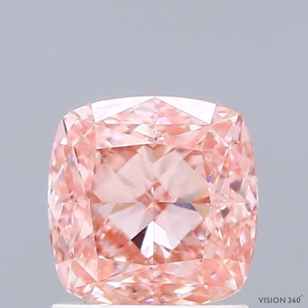 Loose Diamond - CUSHION MODIFIED 1.44ct Fancy Intense Pink VVS2: Loose Diamond - CUSHION MODIFIED 1.44ct Fancy Intense Pink VVS2 Source: This is a real non-mined Diamond that has been grown in a lab Shape: CUSHION MODIFIED Carats: 1.44 Color: Fancy Intense Pink Cer