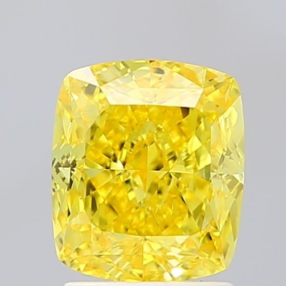 Loose Diamond - CUSHION MODIFIED 2.3ct Fancy Vivid Yellow VS2 (1 of 1)