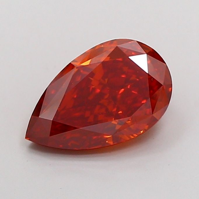 Loose Diamond - PEAR 2.1ct Fancy Vivid Orangey Red VS1 (1 of 1)