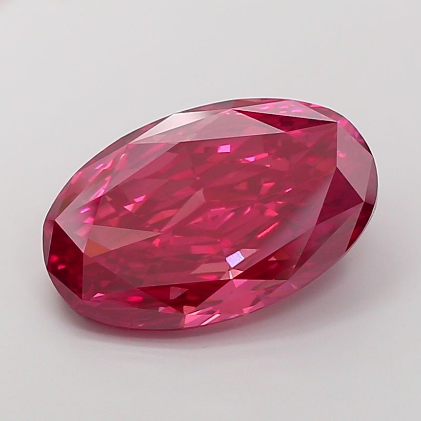 Loose Diamond - OVAL 10.55ct Fancy Vivid Pink VS1: Loose Diamond - OVAL 10.55ct Fancy Vivid Pink VS1 Source: This is a real non-mined Diamond that has been grown in a lab Shape: OVAL Carats: 10.55 Color: Fancy Vivid Pink Certification: NONE Video: