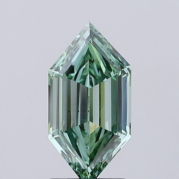 Loose Diamond - HEXAGONAL 1.51ct Fancy Vivid Green VVS2 (1 of 1)