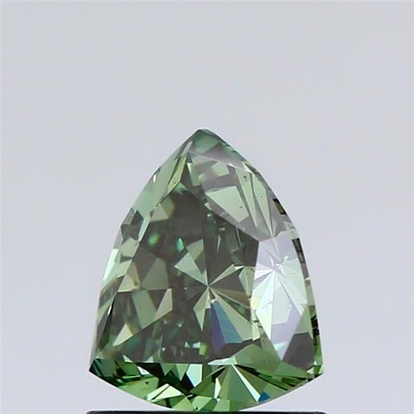 Loose Diamond - TRIANGULAR 1.03ct Fancy Vivid Green VS2: Loose Diamond - TRIANGULAR 1.03ct Fancy Vivid Green VS2 Source: This is a real non-mined Diamond that has been grown in a lab Shape: TRIANGULAR Carats: 1.03 Color: Fancy Vivid Green Certification: