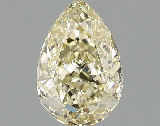 Loose Diamond - PEAR 1.03ct Fancy Yellow VS1: Loose Diamond - PEAR 1.03ct Fancy Yellow VS1 Source: This is a real non-mined Diamond that has been grown in a lab Shape: PEAR Carats: 1.03 Color: Fancy Yellow Certification: IGI Video:
