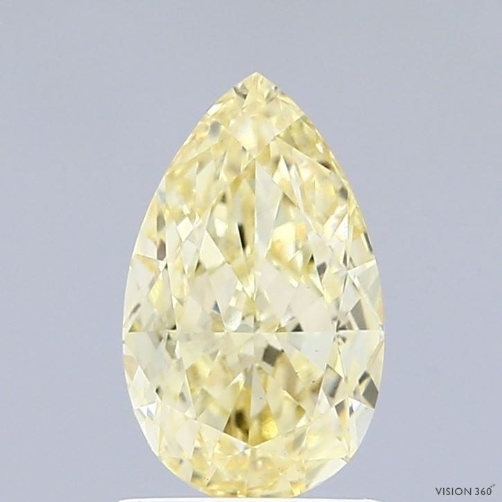 Loose Diamond - PEAR 1.52ct Fancy Yellow VS1: Loose Diamond - PEAR 1.52ct Fancy Yellow VS1 Source: This is a real non-mined Diamond that has been grown in a lab Shape: PEAR Carats: 1.52 Color: Fancy Yellow Certification: IGI Video: