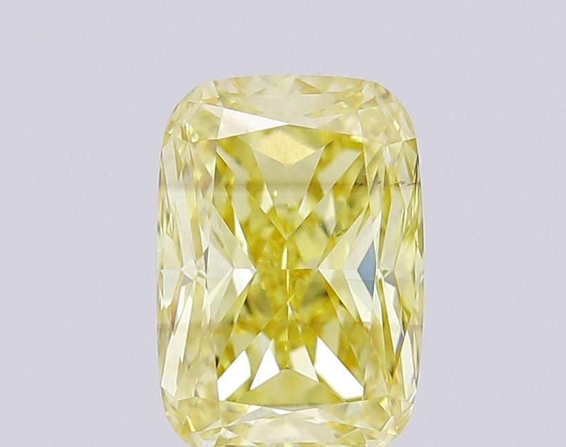 Loose Diamond - CUSHION MODIFIED 1.03ct Fancy Intense Yellow SI1: Loose Diamond - CUSHION MODIFIED 1.03ct Fancy Intense Yellow SI1 Source: This is a real non-mined Diamond that has been grown in a lab Shape: CUSHION MODIFIED Carats: 1.03 Color: Fancy Intense Yellow 
