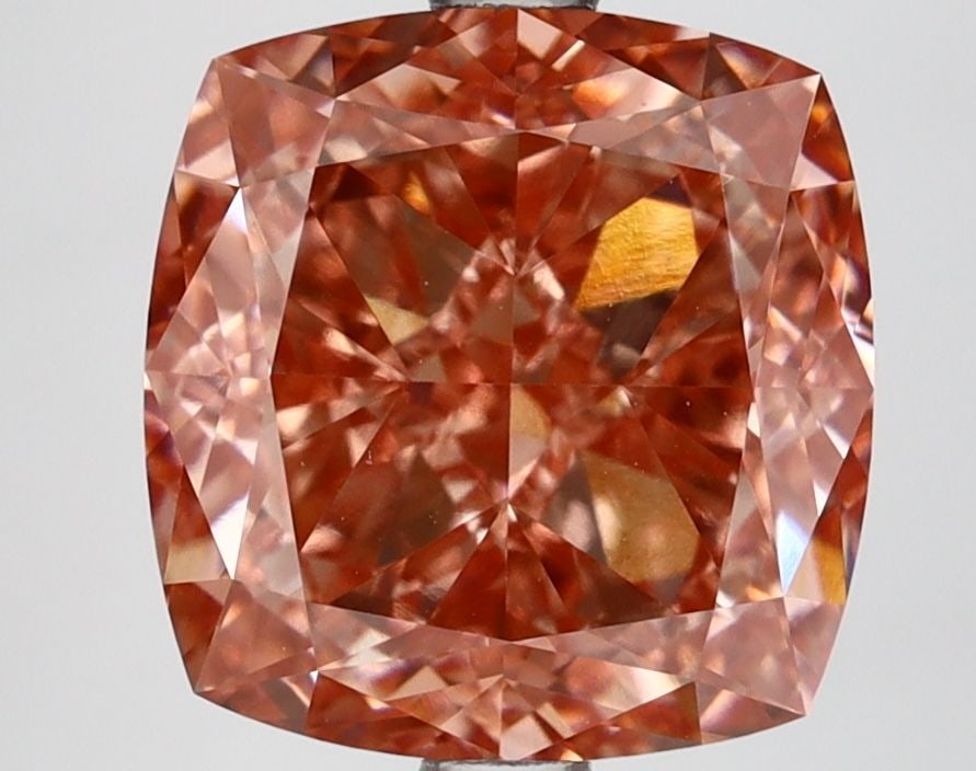 Loose Diamond - CUSHION MODIFIED 5.1ct Fancy Vivid Pink VS1: Loose Diamond - CUSHION MODIFIED 5.1ct Fancy Vivid Pink VS1 Source: This is a real non-mined Diamond that has been grown in a lab Shape: CUSHION MODIFIED Carats: 5.1 Color: Fancy Vivid Pink Certificat