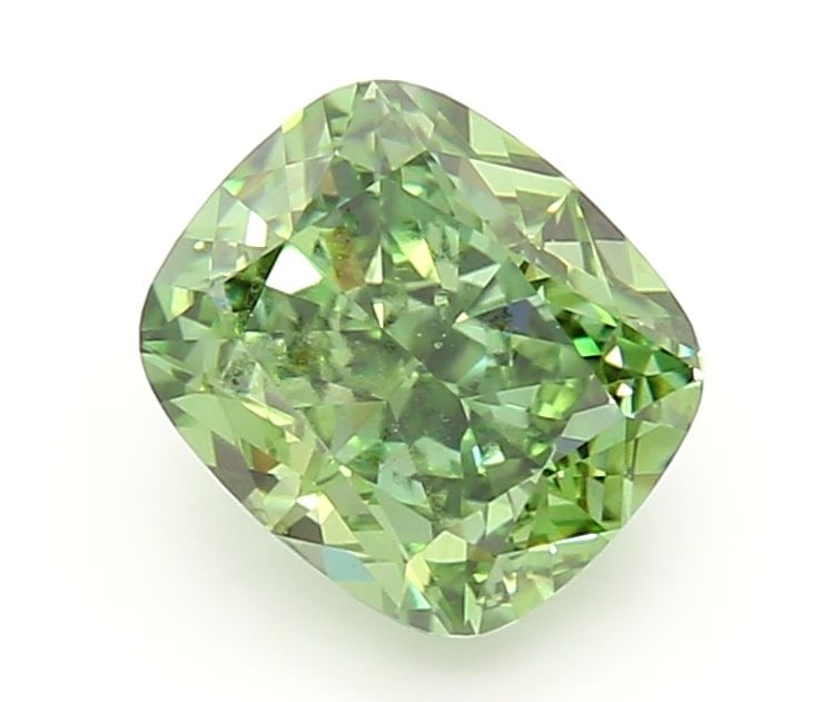 Loose Diamond - CUSHION MODIFIED 1.52ct Fancy Vivid Green VS1: Loose Diamond - CUSHION MODIFIED 1.52ct Fancy Vivid Green VS1 Source: This is a real non-mined Diamond that has been grown in a lab Shape: CUSHION MODIFIED Carats: 1.52 Color: Fancy Vivid Green Certif
