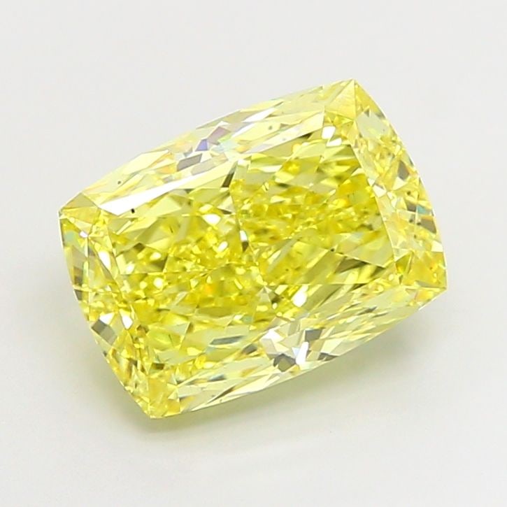 Loose Diamond - CUSHION MODIFIED 5.16ct Fancy Vivid Yellow VS2: Loose Diamond - CUSHION MODIFIED 5.16ct Fancy Vivid Yellow VS2 Source: This is a real non-mined Diamond that has been grown in a lab Shape: CUSHION MODIFIED Carats: 5.16 Color: Fancy Vivid Yellow Cert