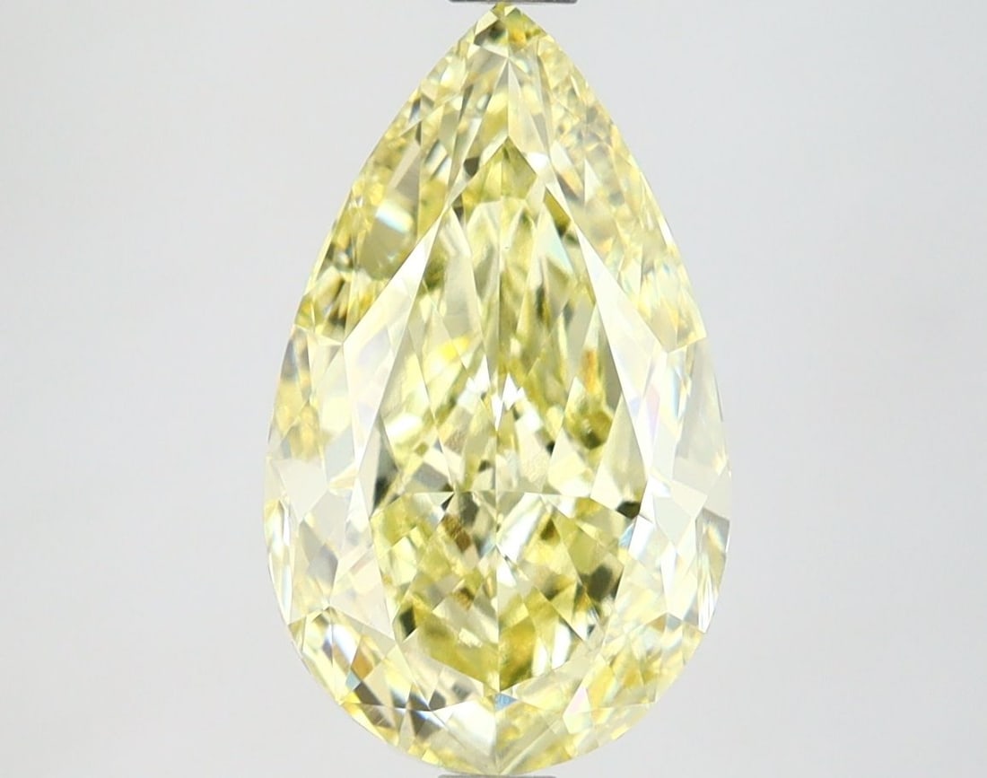 Loose Diamond - PEAR 3.0ct Fancy Intense Yellow VVS2: Loose Diamond - PEAR 3.0ct Fancy Intense Yellow VVS2 Source: This is a real non-mined Diamond that has been grown in a lab Shape: PEAR Carats: 3.0 Color: Fancy Intense Yellow Certification: IGI Video: