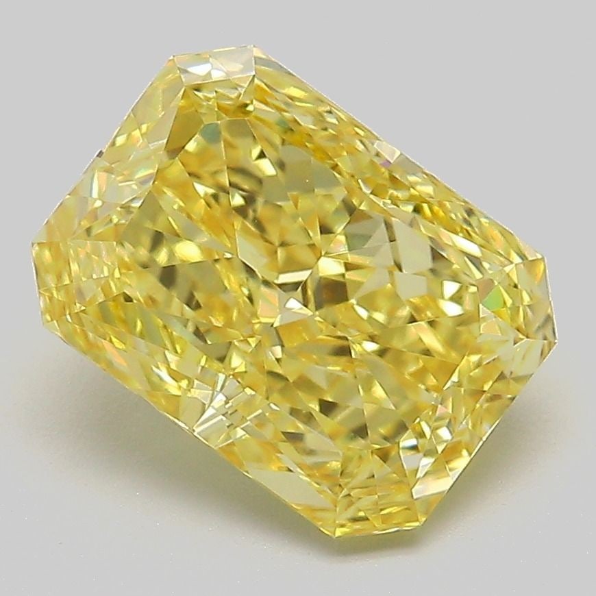 Loose Diamond - RADIANT 3.03ct Fancy Vivid Yellow VS1: Loose Diamond - RADIANT 3.03ct Fancy Vivid Yellow VS1 Source: This is a real non-mined Diamond that has been grown in a lab Shape: RADIANT Carats: 3.03 Color: Fancy Vivid Yellow Certification: IGI Vid